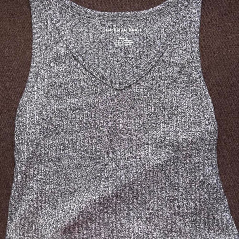 American-eagle Women's Grey and Silver Vest